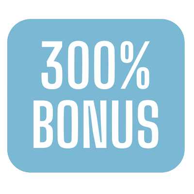 Get 300% deposit bonus uk